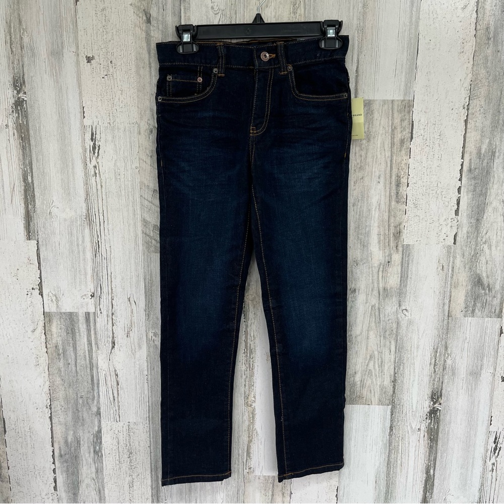 Lucky Brand Unisex Authentic Skinny Dark Blue Denim Jeans Style Barite Size 12
